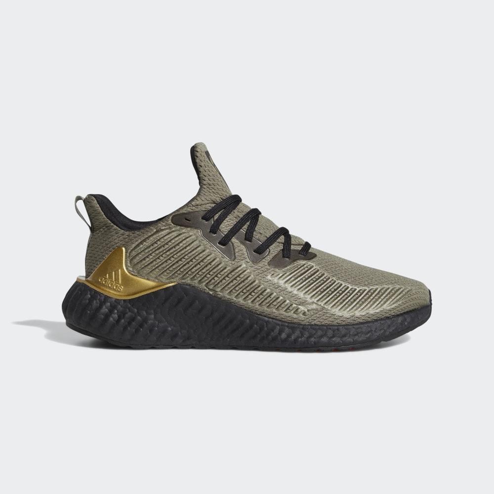 Adidasi Alergare Adidas Alphaboost Dama Romania - Verzi/Aurii Metal/Negrii EH3321